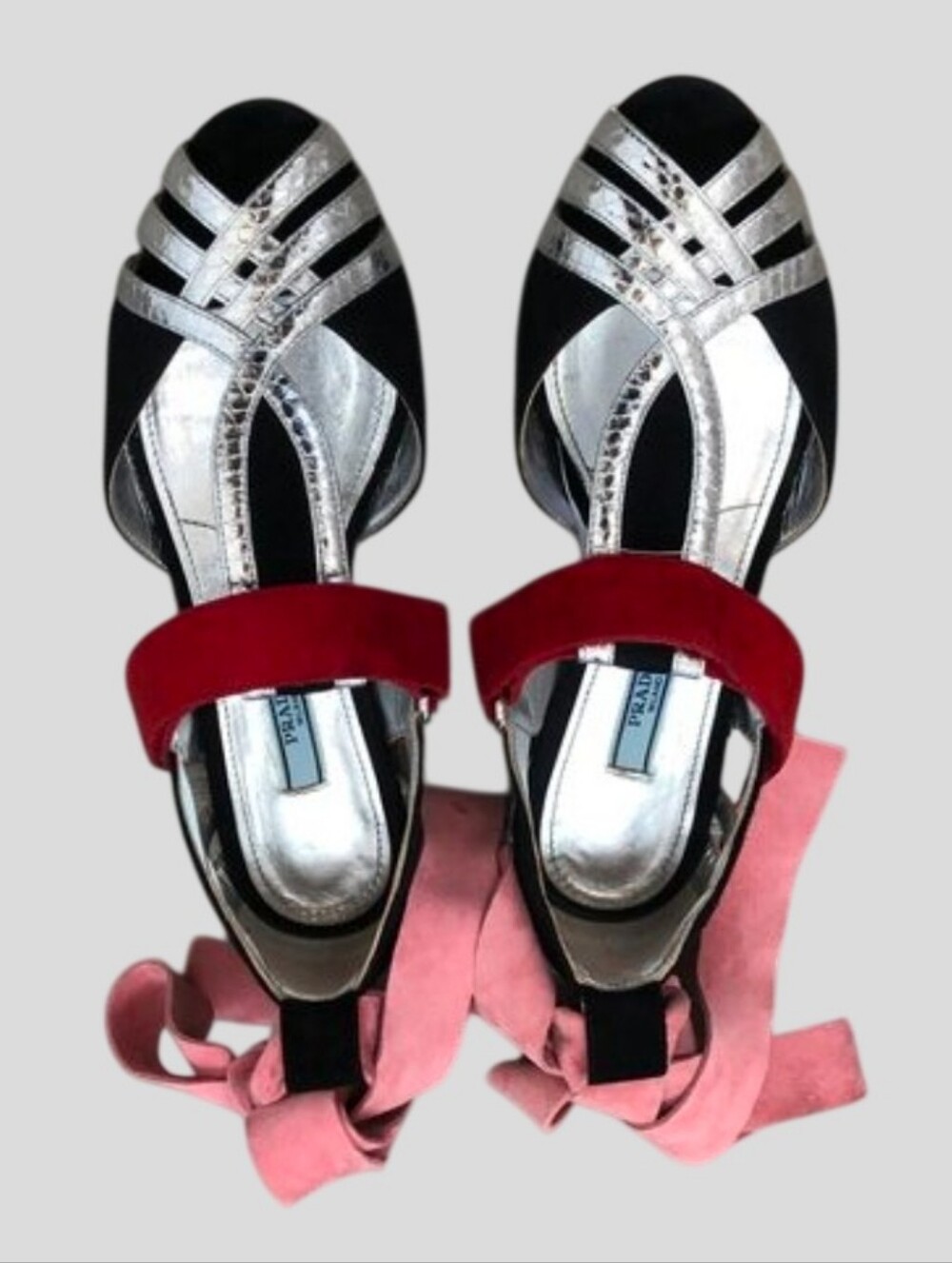 Prada US 5.5 Women's Open Toe Sandals